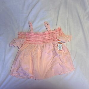 Pink art class ruffle dress